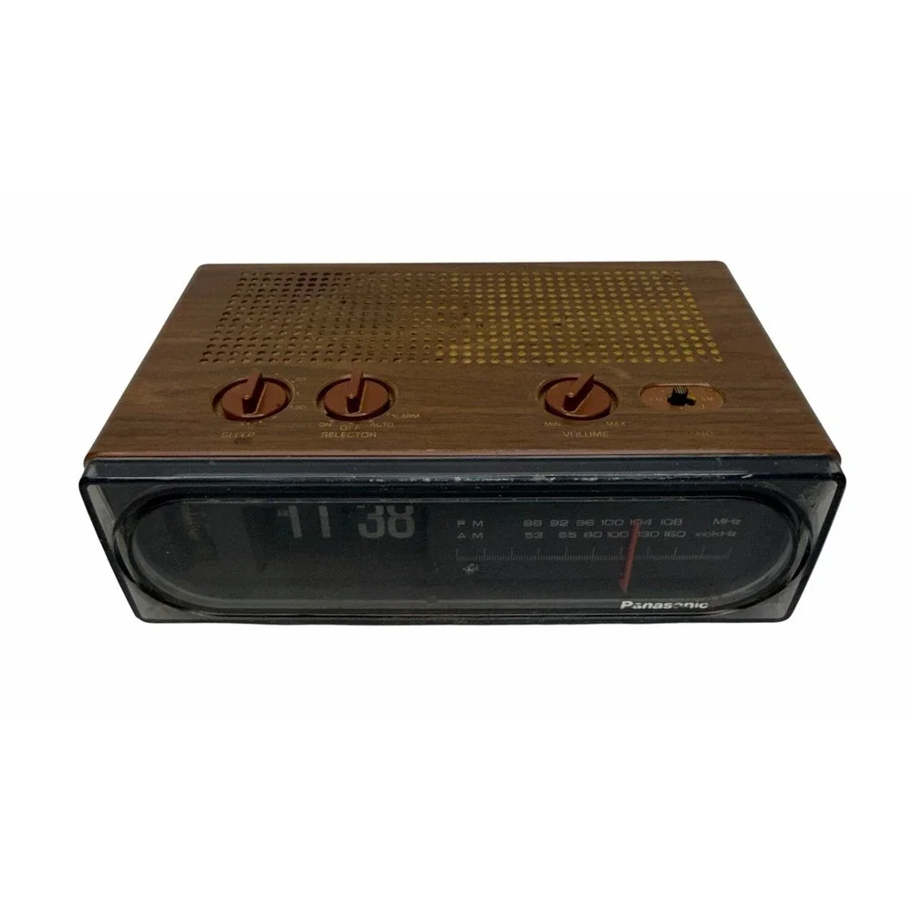 Vtg Panasonic RC-6015 Back to the Future Clock Radio- Parts - Used - Please Read